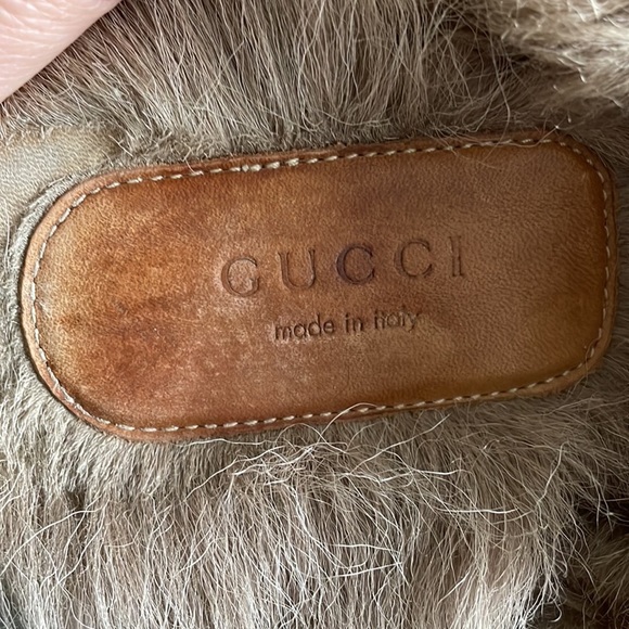 Gucci Princetown Velvet Fur Mules - Picture 6 of 16